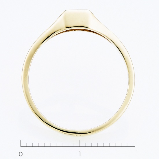 Кольцо из желтого золота 585 пробы c 1 бриллиантом, Л23137492 за 11500