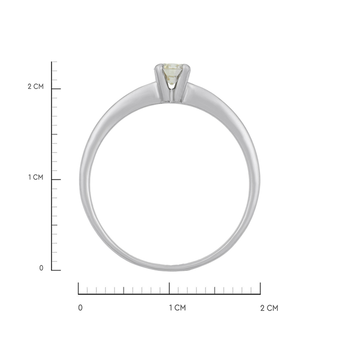 Кольцо из золота 585 пробы c бриллиантом, Л 6202 0720 за 55360