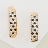 Серьги из золота 585 пробы c фианитами
