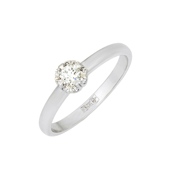 Кольцо из золота 585 пробы c бриллиантами, Л 1208 6588 за 36720