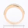 Кольцо из комбинированного золота 585 пробы c фианитами Л43051336 фото 4