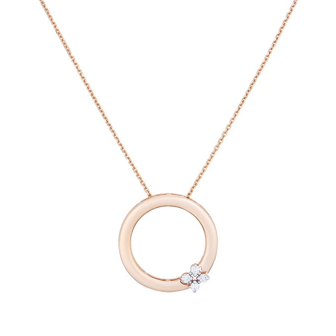 Колье из золота 585 пробы c бриллиантами, Л 0911 2406 за 42800