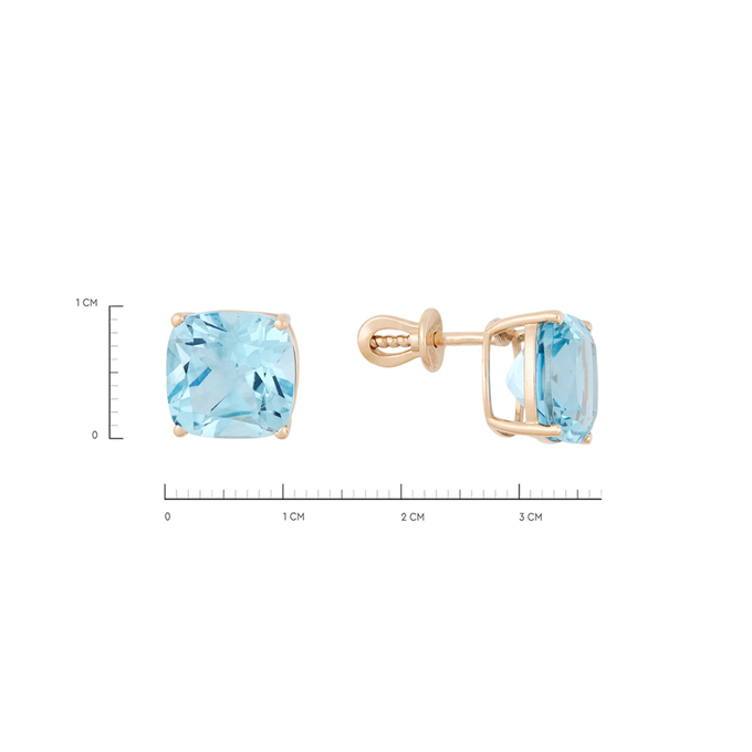Серьги из золота 585 пробы c топазами, Л 3308 4165 за 29840
