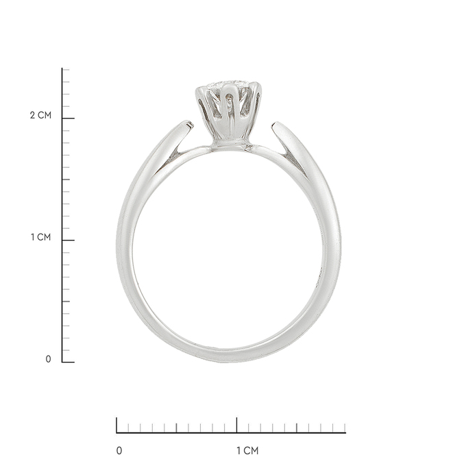Кольцо из золота 750 пробы c бриллиантом, Л 3012 2452 за 170800