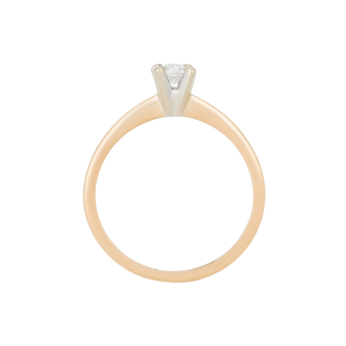 Кольцо из золота 585 пробы c бриллиантом, Л 3507 0290 за 34800