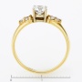 Кольцо из комбинированного золота 585 пробы c 7 бриллиантами Л43035006 фото 4
