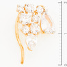 Серьги из золота 585 пробы c фианитами