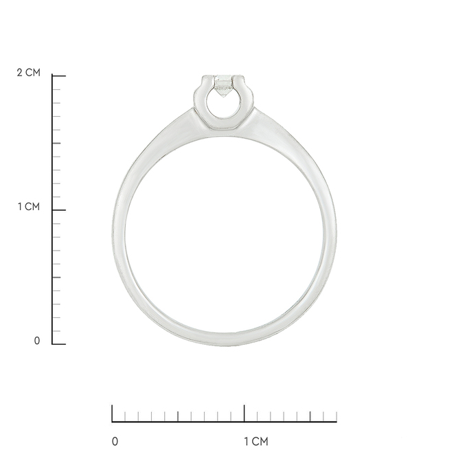 Кольцо из золота 585 пробы c бриллиантом, Л 1810 9380 за 34800