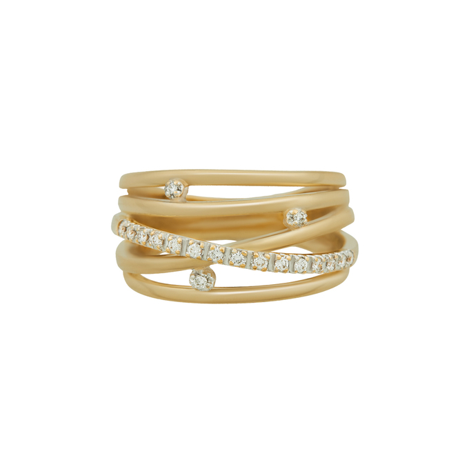 Кольцо из золота 750 пробы c бриллиантами, Л 3706 4082 за 99500