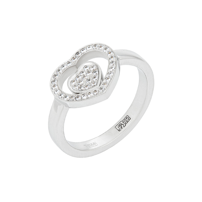 Кольцо из золота 585 пробы c фианитами, Л 0514 9355 за 40960