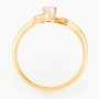 Кольцо из комбинированного золота 750 пробы c 1 бриллиантом Л24132477 фото 3