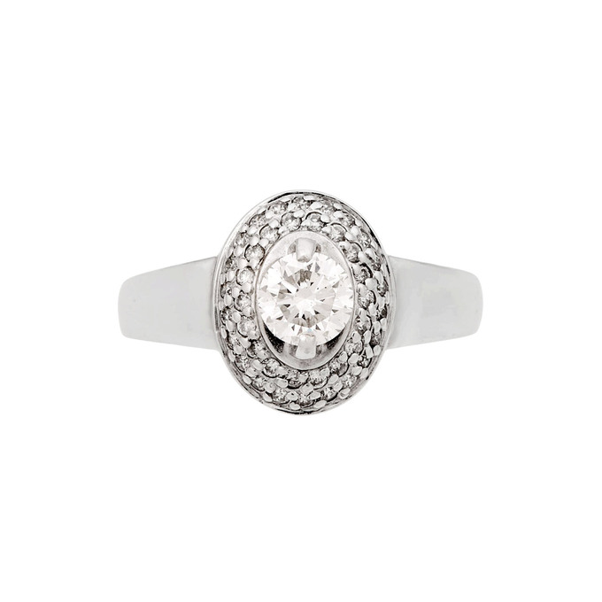 Кольцо из золота 585 пробы c бриллиантами, Л 2507 2104 за 87000