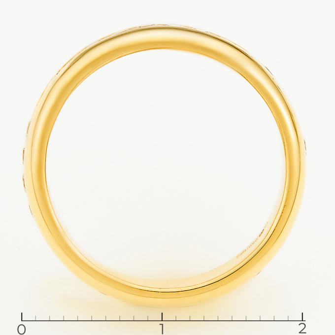 Кольцо из желтого золота 750 пробы c 32 бриллиантами