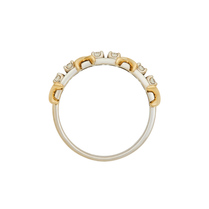 Кольцо из золота 585 пробы c бриллиантами