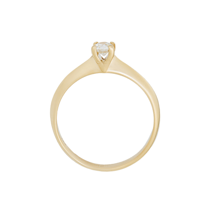 Кольцо из золота 585 пробы c бриллиантом, Л 1911 7977 за 34320