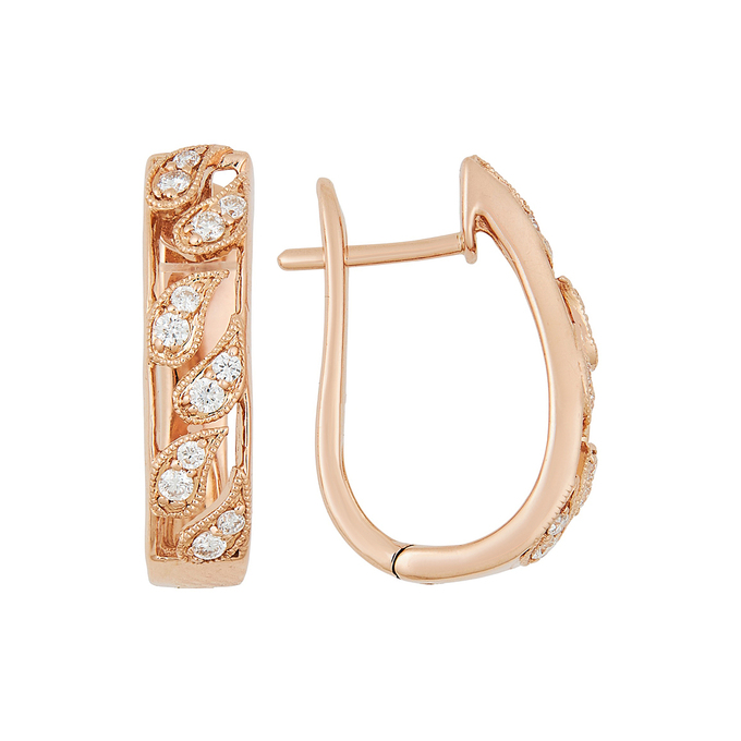 Серьги из золота 585 пробы c бриллиантами, К 0000 5256 за 42900