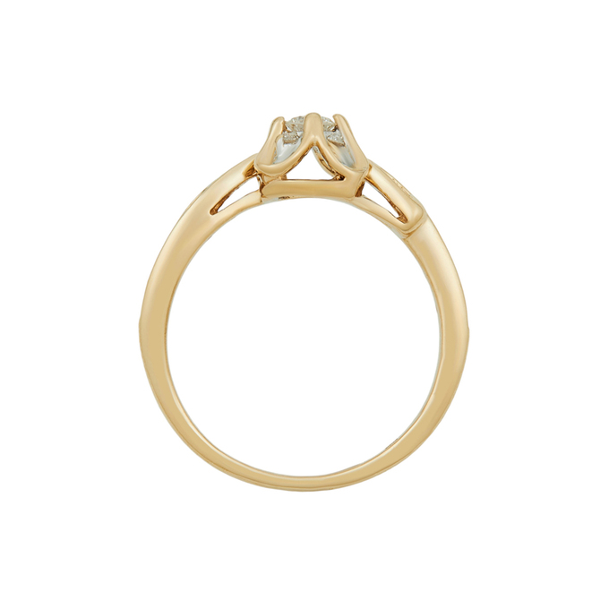 Кольцо из золота 585 пробы c бриллиантами, Л 2212 5962 за 37200