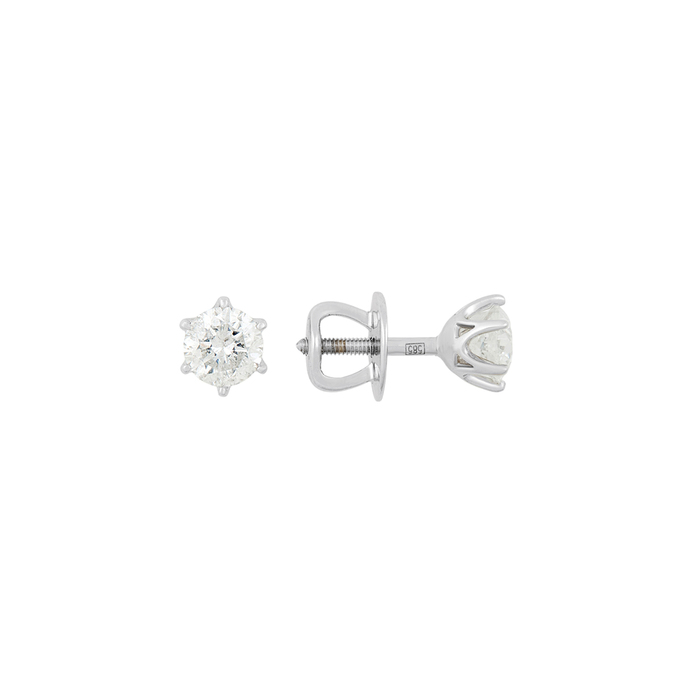 Серьги из золота 585 пробы c бриллиантами, К 0000 3118 за 160000