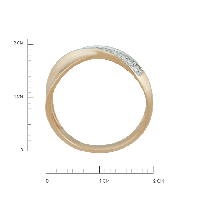 Кольцо из золота 585 пробы c бриллиантами, Л 2415 4701 за 36000