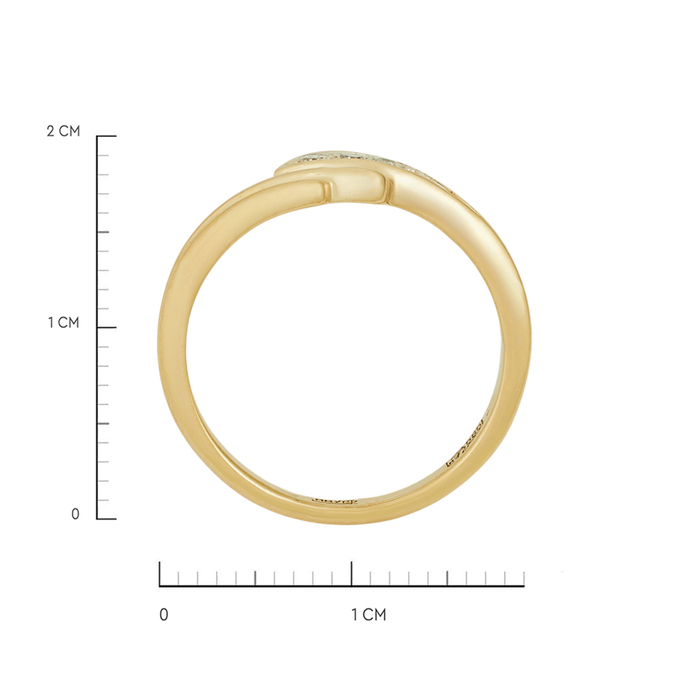 Кольцо из золота 585 пробы c бриллиантами, Л 0515 3365 за 29520