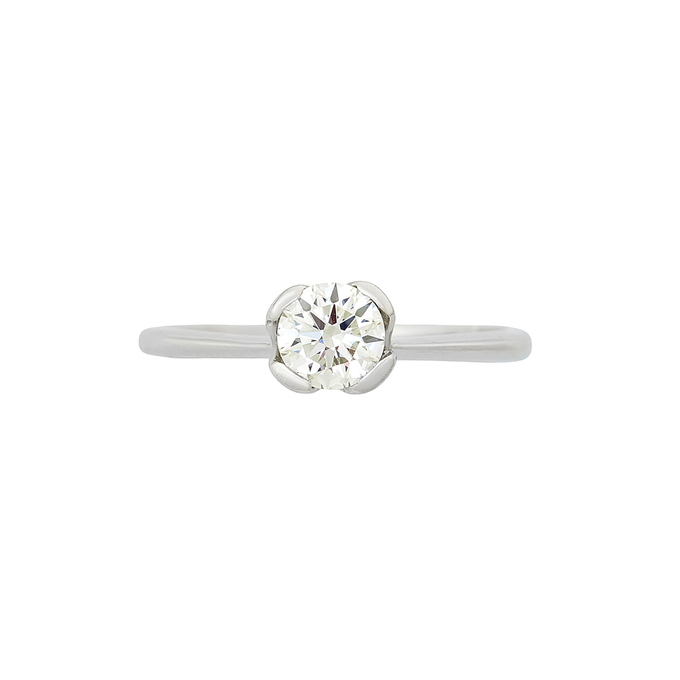 Кольцо из золота 750 пробы c бриллиантом, Л 2808 1662 за 130550