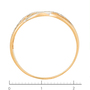 Кольцо из комбинированного золота 585 пробы c фианитами Л73021863 фото 4