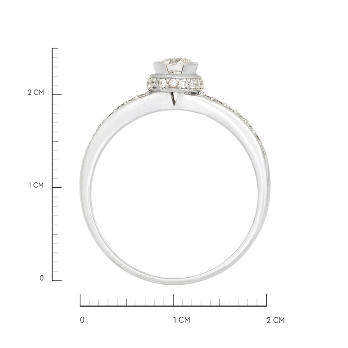 Кольцо из золота 585 пробы c бриллиантами, Л 3505 1255 за 59920