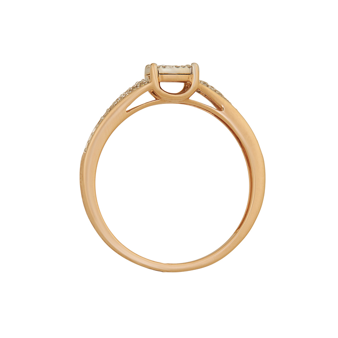 Кольцо из золота 585 пробы c бриллиантами, Л 3506 6907 за 40720