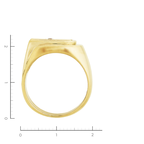 Кольцо из желтого золота 585 пробы c 5 бриллиантами, Л22034582 за 79750