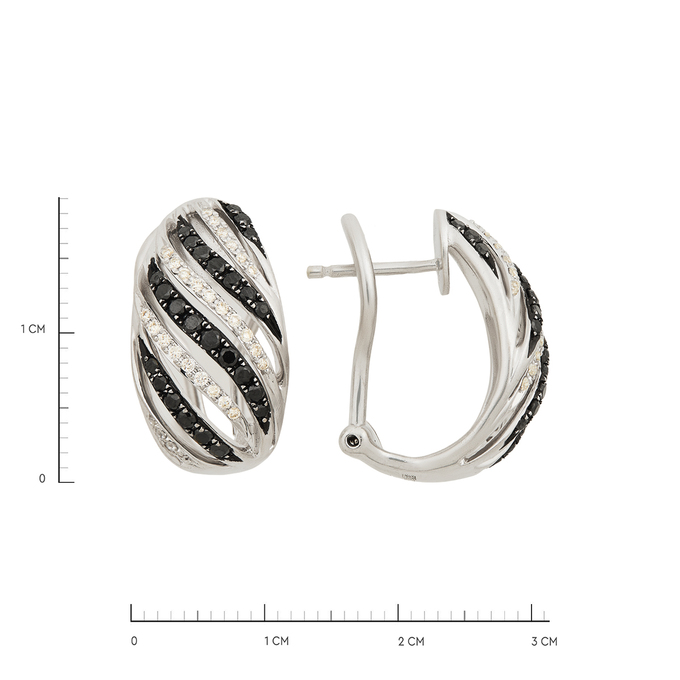 Серьги из золота 750 пробы c бриллиантами, Л 0616 4127 за 85200