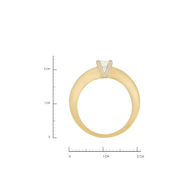 Кольцо из золота 750 пробы c бриллиантом, Л 2811 8846 за 199920