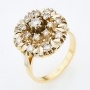 Кольцо из комбинированного золота 585 пробы c 17 бриллиантами Л28065173 фото 1
