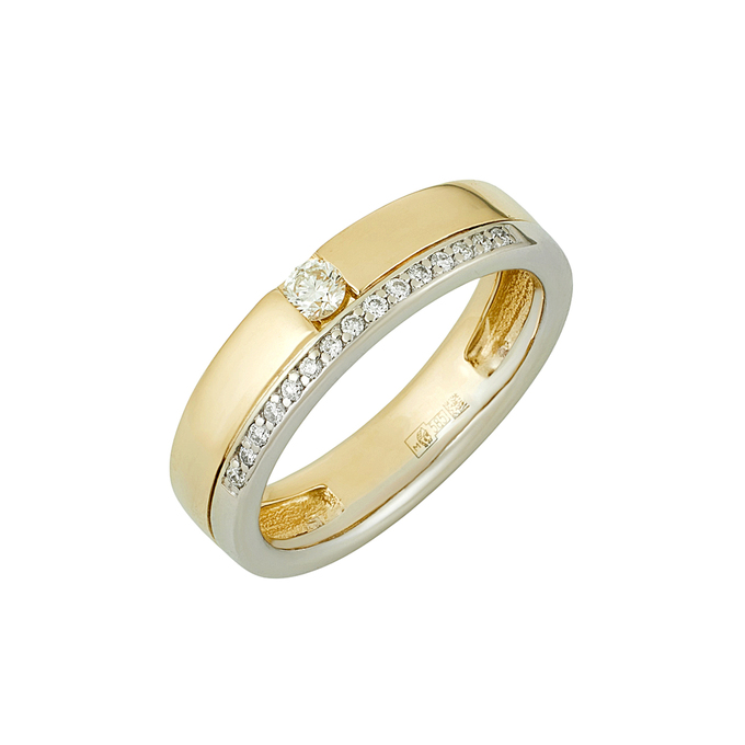 Кольцо из золота 585 пробы c бриллиантами, Л 4708 0391 за 59600