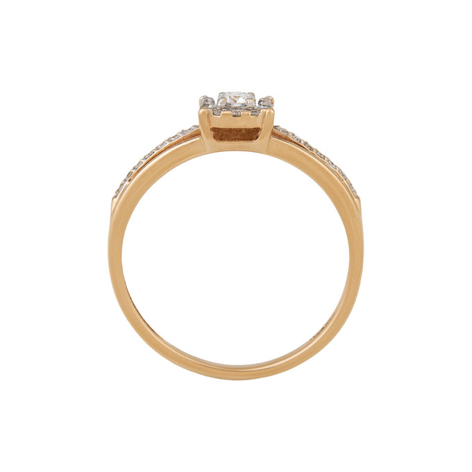 Кольцо из золота 585 пробы c бриллиантами, Л 4107 7080 за 32400