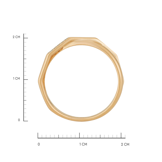 Кольцо из золота 585 пробы c бриллиантами, Л 2315 9296 за 38240
