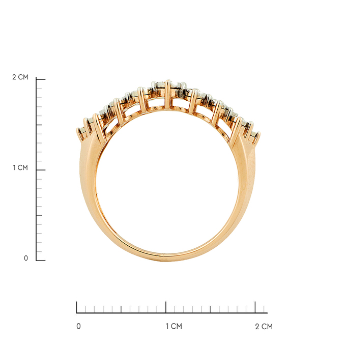 Кольцо из золота 585 пробы c бриллиантами, Л 5406 2537 за 35600
