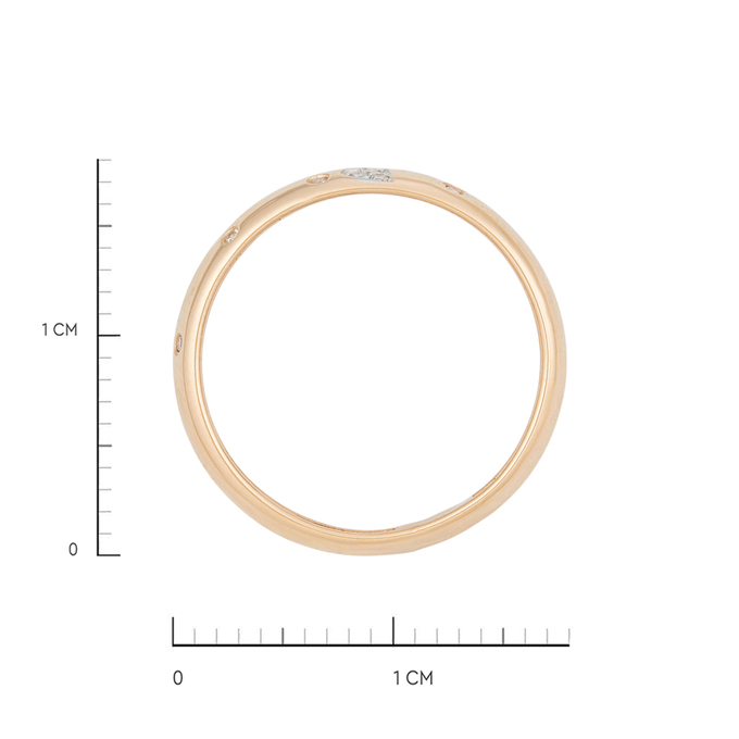 Кольцо из золота 585 пробы c бриллиантами, Л 5207 5051 за 23920