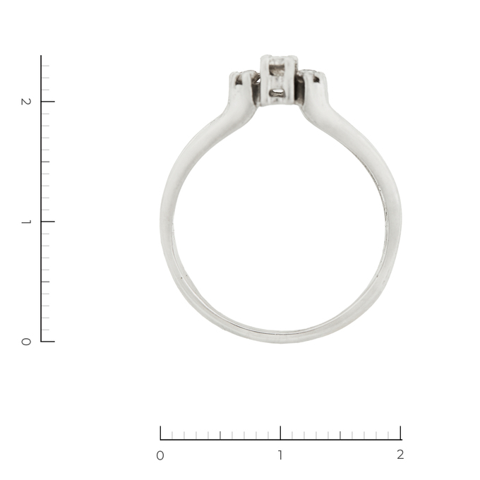 Кольцо из белого золота 585 пробы c 19 бриллиантами, Л 6102 1309 за 78900