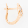 Серьги из золота 585 пробы c фианитами