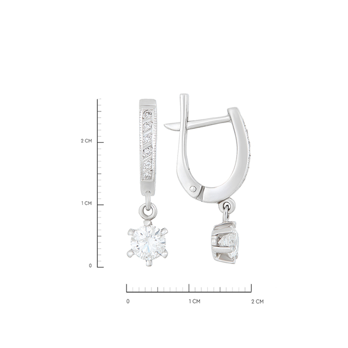 Серьги из золота 585 пробы c бриллиантами, К 0000 3231 за 169000