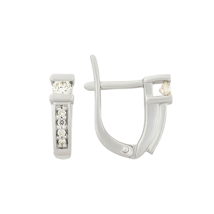 Серьги из золота 585 пробы c бриллиантами, Ц О007 2620 за 53000