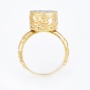 Кольцо из желтого золота 585 пробы c 16 бриллиантами Л36052130 фото 3