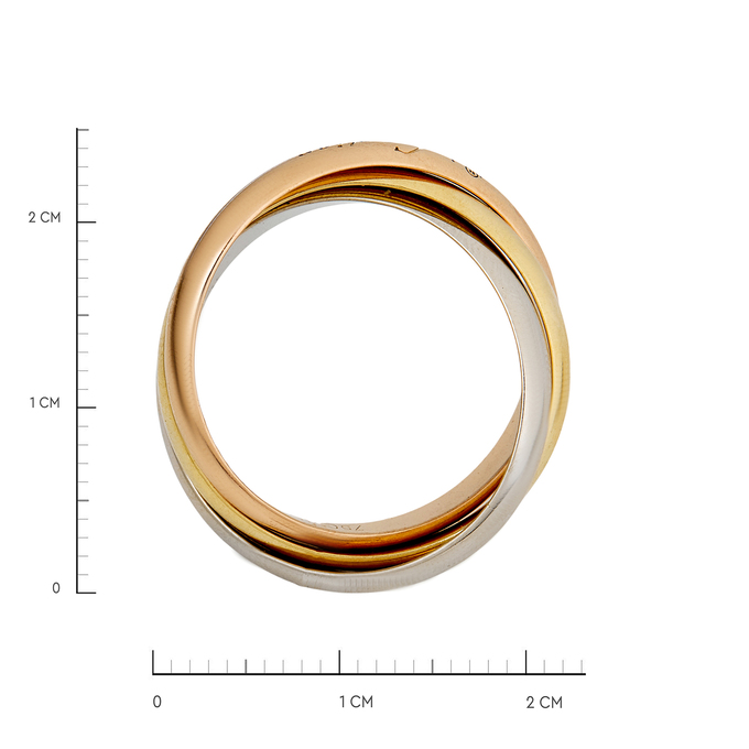Кольцо Cartier Trinity, Л 2812 4165 за 140000