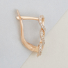 Серьги из красного золота 585 пробы c фианитами