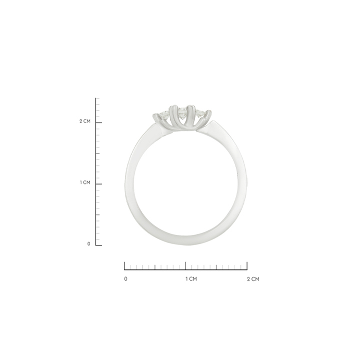 Кольцо из золота 750 пробы c бриллиантами, Л 4605 9736 за 62000