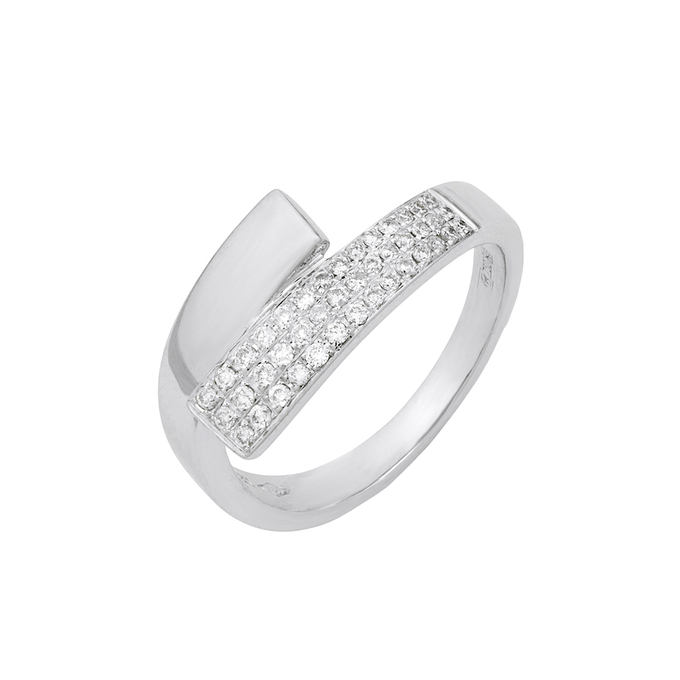 Кольцо из золота 750 пробы c бриллиантами