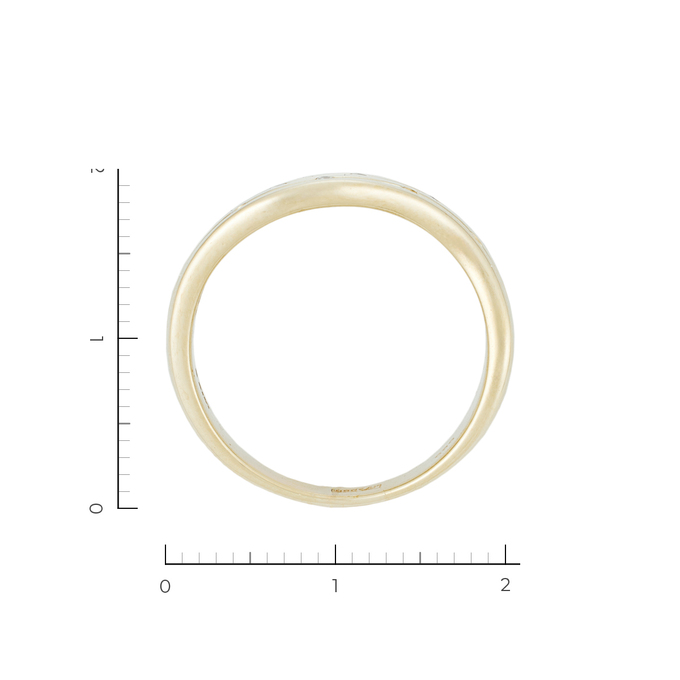 Кольцо из золота 585 пробы c 11 бриллиантами, Л 0910 8527 за 60720