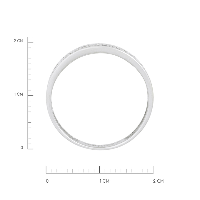 Кольцо из золота 585 пробы c бриллиантами