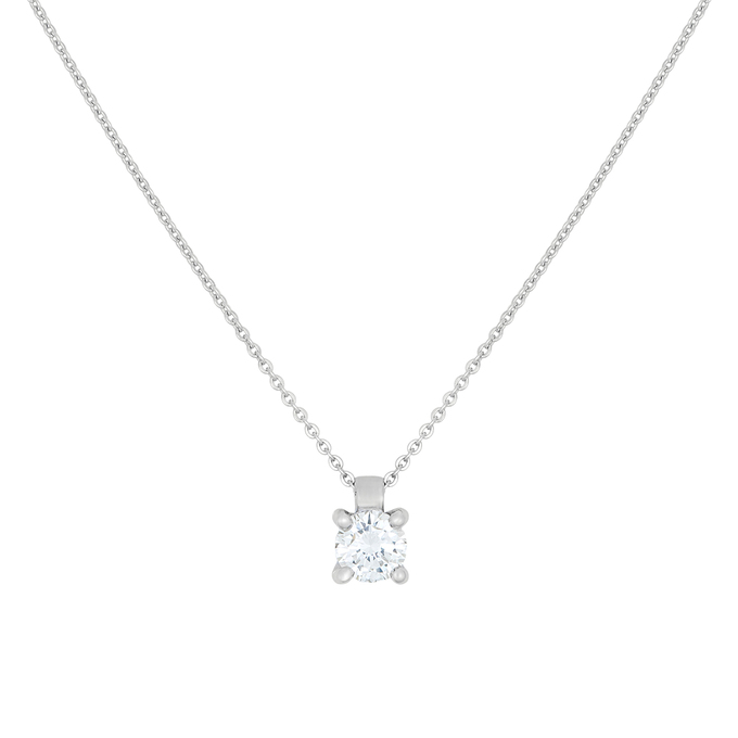 Колье из золота 585 пробы c бриллиантом, Л 2010 7524 за 126800