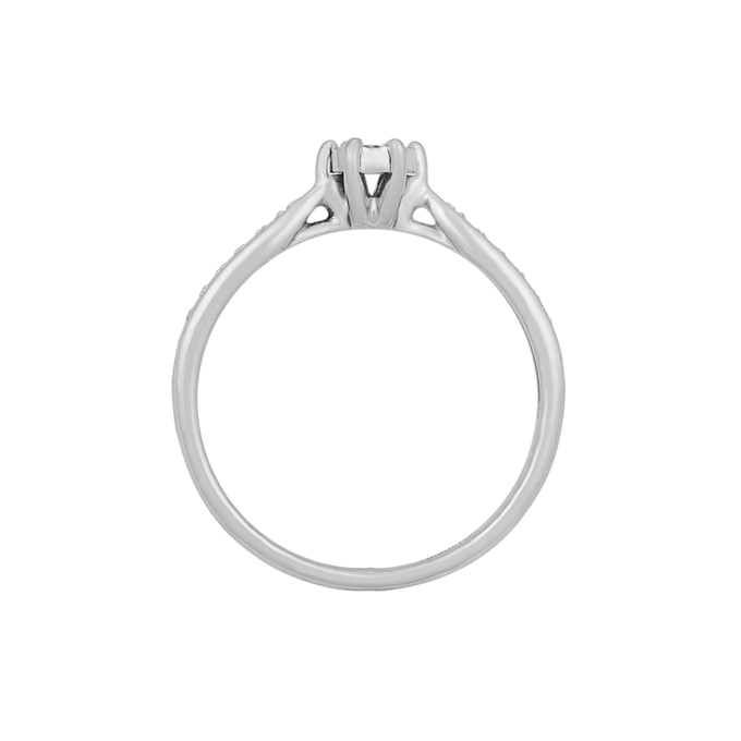 Кольцо из золота 585 пробы c бриллиантами, Л 1615 8860 за 17520